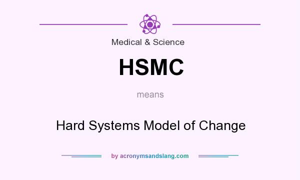 What does HSMC mean? It stands for Hard Systems Model of Change