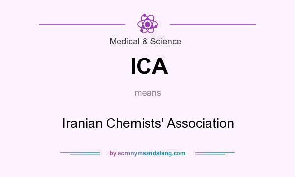 What does ICA mean? It stands for Iranian Chemists` Association