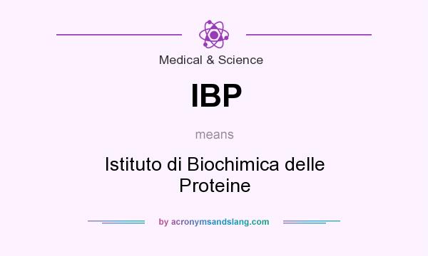 What does IBP mean? It stands for Istituto di Biochimica delle Proteine
