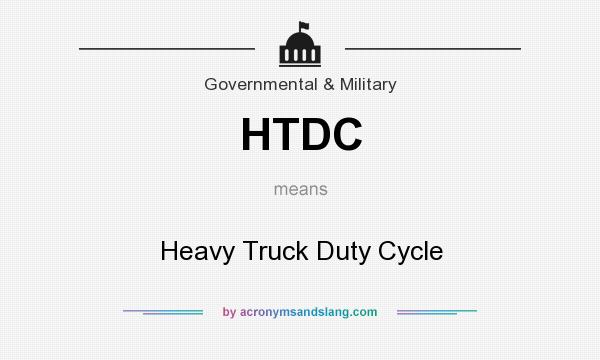 What does HTDC mean? It stands for Heavy Truck Duty Cycle