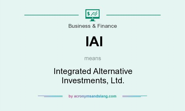 What does IAI mean? It stands for Integrated Alternative Investments, Ltd.