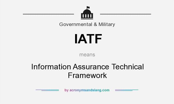 What does IATF mean? It stands for Information Assurance Technical Framework