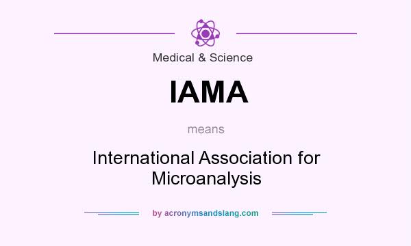 What does IAMA mean? It stands for International Association for Microanalysis