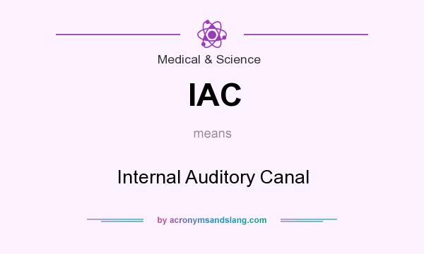 What does IAC mean? It stands for Internal Auditory Canal