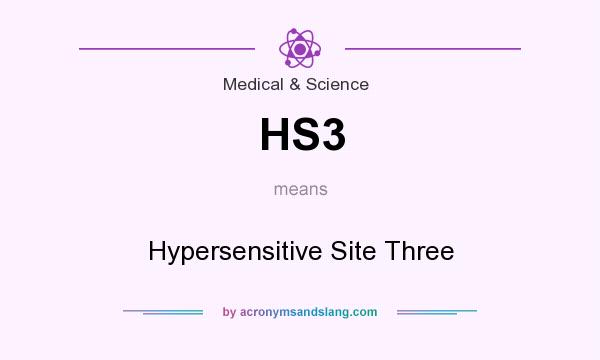 What does HS3 mean? It stands for Hypersensitive Site Three