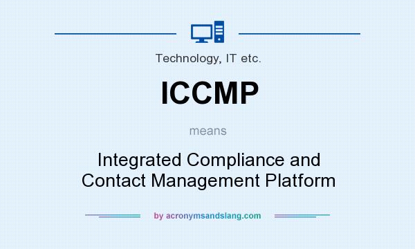 What does ICCMP mean? It stands for Integrated Compliance and Contact Management Platform