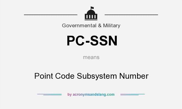 What does PC-SSN mean? It stands for Point Code Subsystem Number