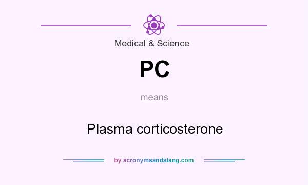 What does PC mean? It stands for Plasma corticosterone