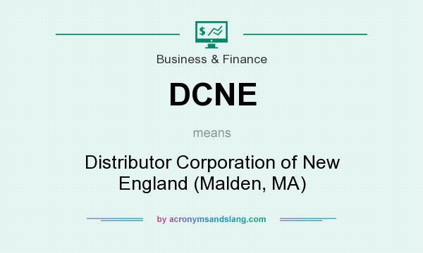 What does DCNE mean? It stands for Distributor Corporation of New England (Malden, MA)