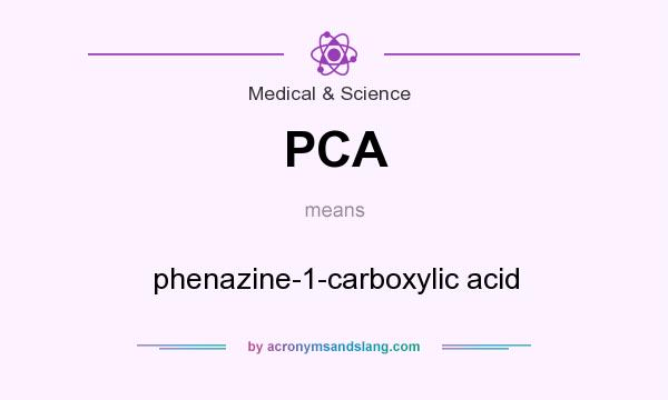 What does PCA mean? It stands for phenazine-1-carboxylic acid