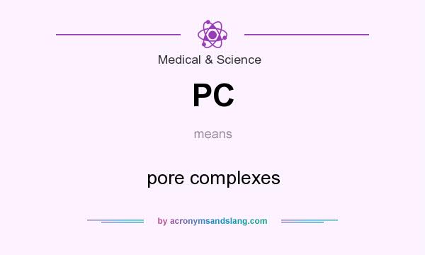 What does PC mean? It stands for pore complexes