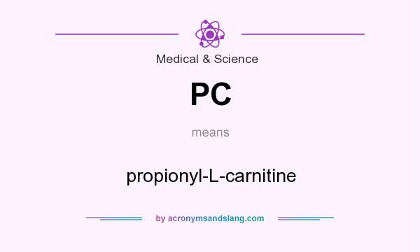 What does PC mean? It stands for propionyl-L-carnitine