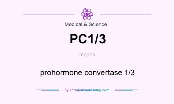What does PC1/3 mean? It stands for prohormone convertase 1/3