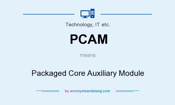What does PCAM mean? It stands for Packaged Core Auxiliary Module