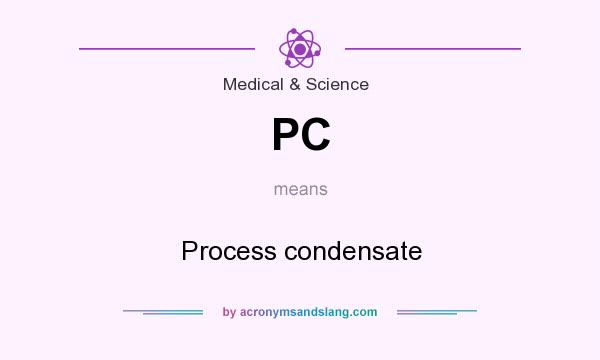 What does PC mean? It stands for Process condensate