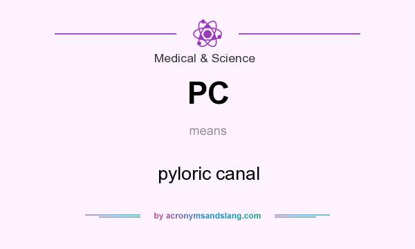 What does PC mean? It stands for pyloric canal