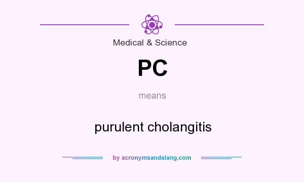What does PC mean? It stands for purulent cholangitis