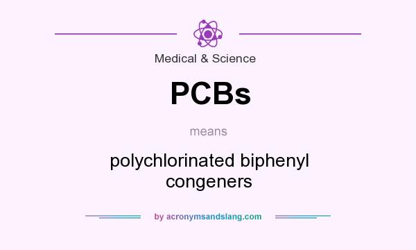 What does PCBs mean? It stands for polychlorinated biphenyl congeners