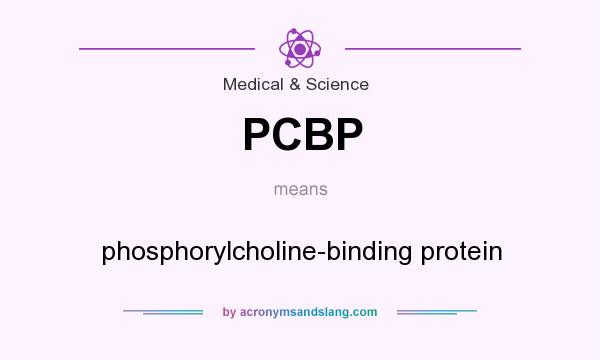 What does PCBP mean? It stands for phosphorylcholine-binding protein