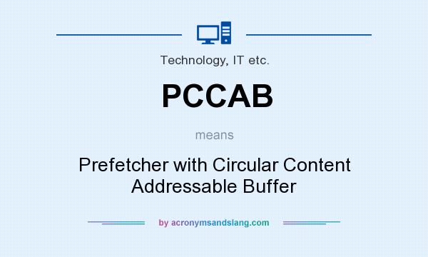 What does PCCAB mean? It stands for Prefetcher with Circular Content Addressable Buffer