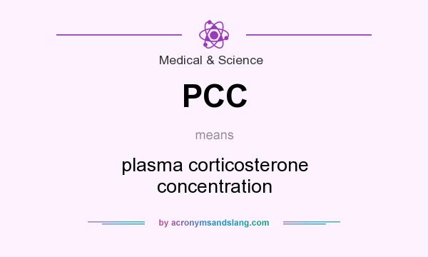 What does PCC mean? It stands for plasma corticosterone concentration