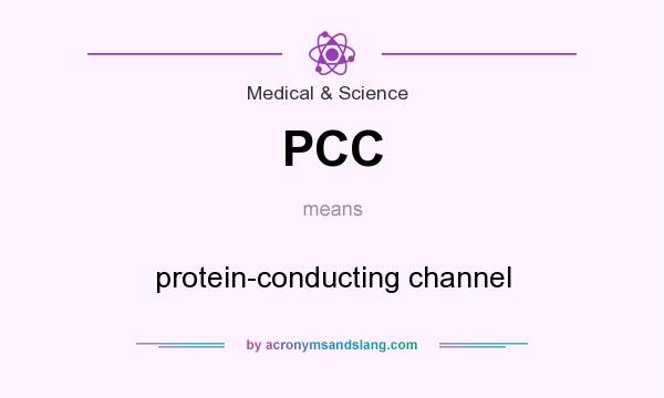 What does PCC mean? It stands for protein-conducting channel