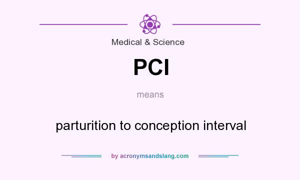 What does PCI mean? It stands for parturition to conception interval