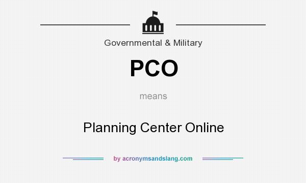 What does PCO mean? It stands for Planning Center Online