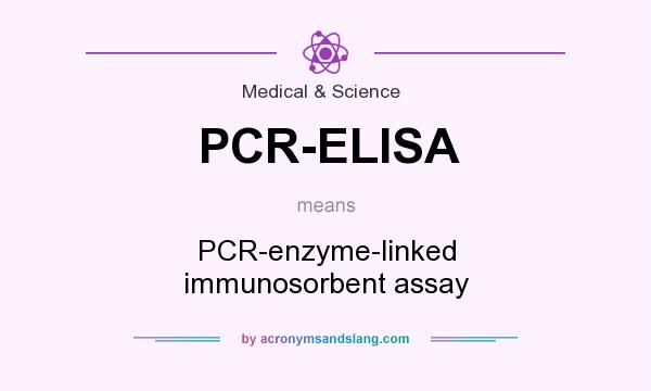 What does PCR-ELISA mean? It stands for PCR-enzyme-linked immunosorbent assay