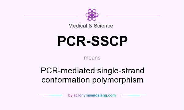 What does PCR-SSCP mean? It stands for PCR-mediated single-strand conformation polymorphism