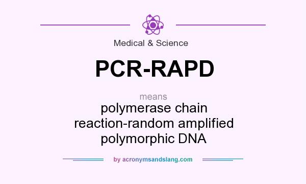 What does PCR-RAPD mean? It stands for polymerase chain reaction-random amplified polymorphic DNA