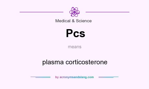 What does Pcs mean? It stands for plasma corticosterone