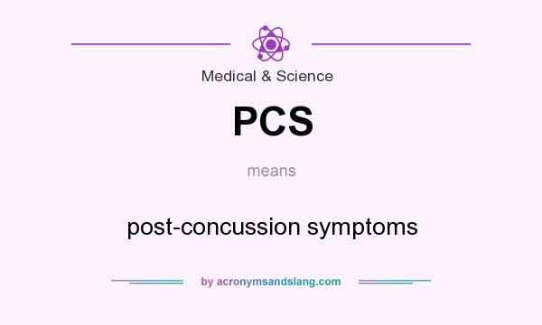 What does PCS mean? It stands for post-concussion symptoms