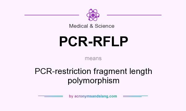 What does PCR-RFLP mean? It stands for PCR-restriction fragment length polymorphism