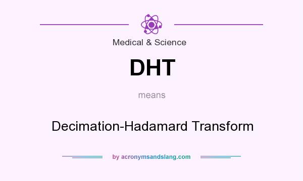 What does DHT mean? It stands for Decimation-Hadamard Transform