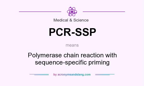 What does PCR-SSP mean? It stands for Polymerase chain reaction with sequence-specific priming