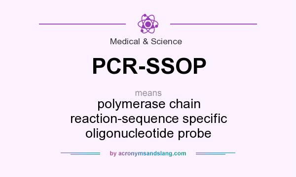 What does PCR-SSOP mean? It stands for polymerase chain reaction-sequence specific oligonucleotide probe