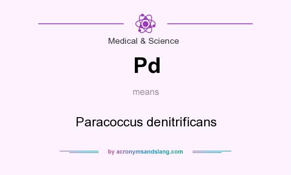 What does Pd mean? It stands for Paracoccus denitrificans