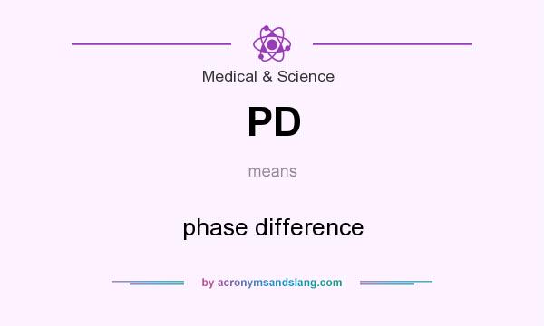 What does PD mean? It stands for phase difference