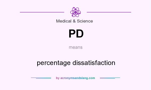 What does PD mean? It stands for percentage dissatisfaction