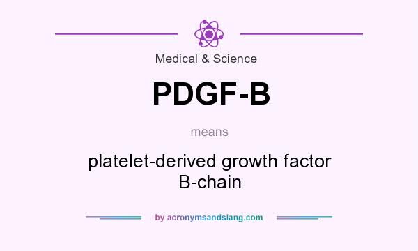 What does PDGF-B mean? It stands for platelet-derived growth factor B-chain