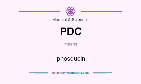 What does PDC mean? It stands for phosducin