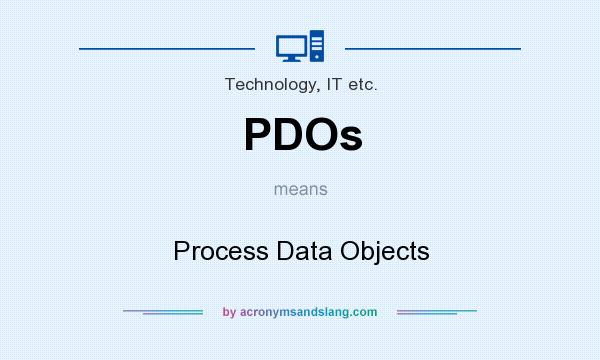 What does PDOs mean? It stands for Process Data Objects