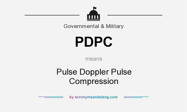 What does PDPC mean? It stands for Pulse Doppler Pulse Compression