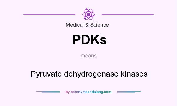 What does PDKs mean? It stands for Pyruvate dehydrogenase kinases