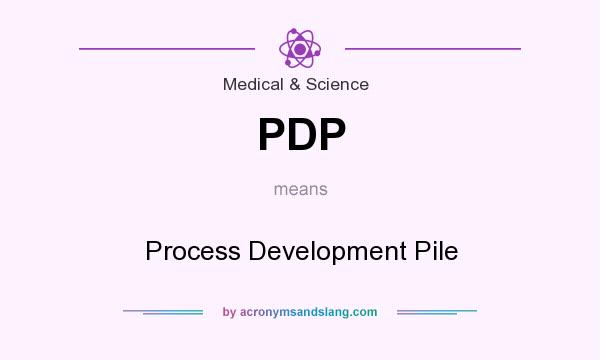 What does PDP mean? It stands for Process Development Pile