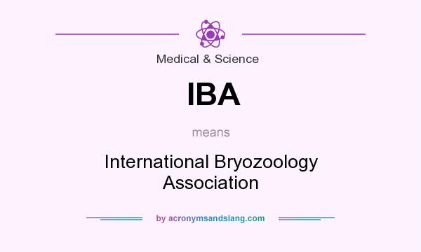 What does IBA mean? It stands for International Bryozoology Association