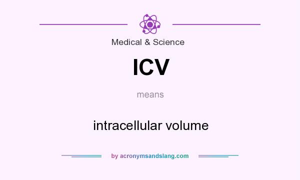 What does ICV mean? It stands for intracellular volume