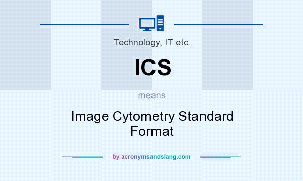 What does ICS mean? It stands for Image Cytometry Standard Format