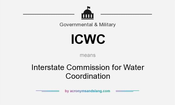 What does ICWC mean? It stands for Interstate Commission for Water Coordination